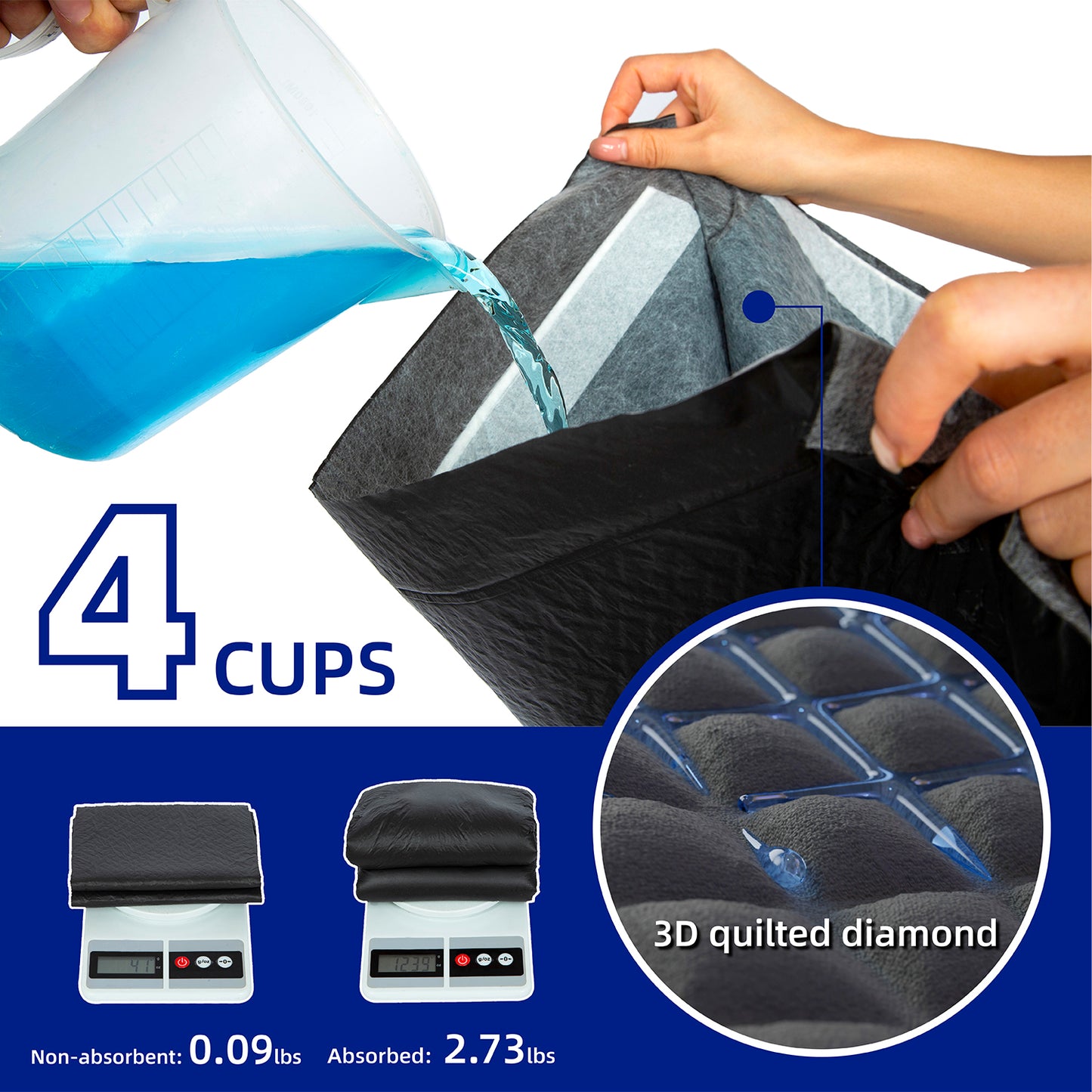 PETMARVEL Disposable Charcoal Puppy Pads